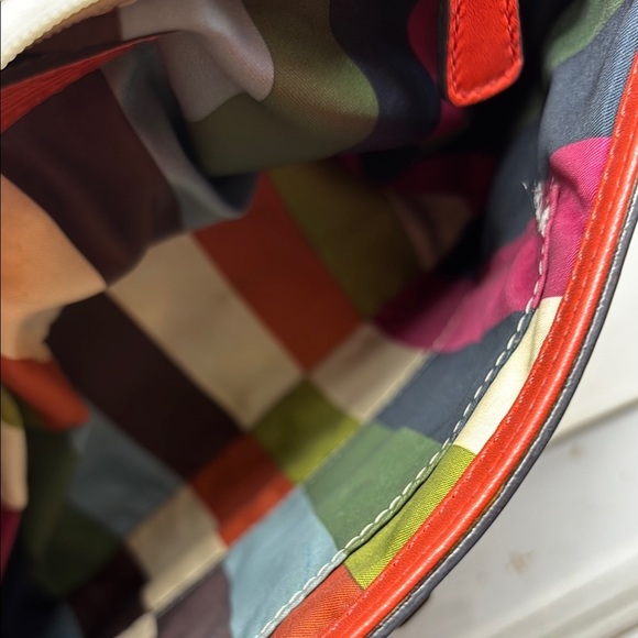 COACH Orange Leather Handbag size M - Picture 6 of 7